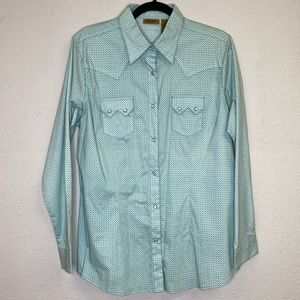 Wrangler Snap -Front Western Shirt Women's Large